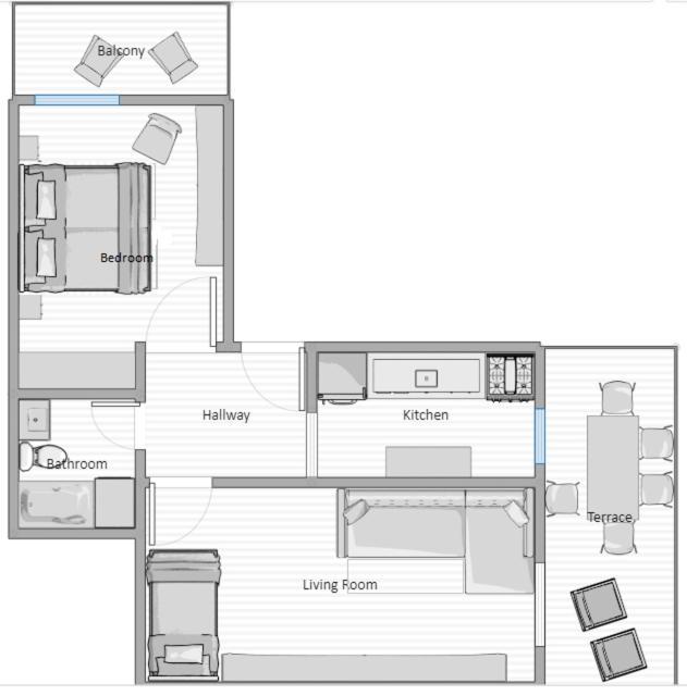 Santa Nera Beach Apartment Kariani Bagian luar foto